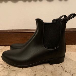 Black J. Crew Mercantile Chelsea Rain Boots